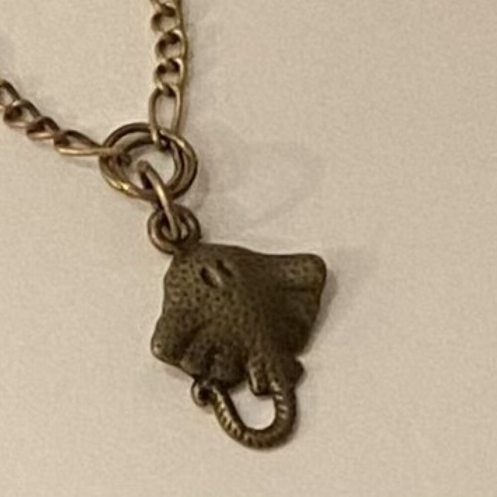 NEW Manta Ray/Stingray Brass necklace